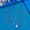 20Pcs 2 Colors 304 Stainless Steel Chain Extender STAS-UN0060-91-2