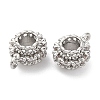 Brass Micro Pave Cubic Zirconia Tube Bails KK-H513-03P-2