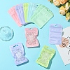 50Pcs 5 Colors Rectangle Plastic Yin-Yang Resealable Packaging Bags ABAG-YW0001-06-5