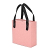 PU Jewelry Set Drawer Boxes with Square Sponge Inside and Texture Paper Rectangle Jewelry Bags ABAG-B009-02D-4