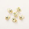 50Pcs Brass Bead Tips KK-WH0038-54B-KCG-1