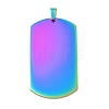 Ion Plating(IP) 304 Stainless Steel Pendants STAS-I311-03B-RC-1