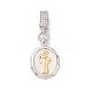 Brass Micro Pave Cubic Zirconia Pendants KK-S510-45GP-01-1