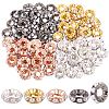 100Pcs 4 Colors Plastic Spacer Beads FIND-SC0021-95-1