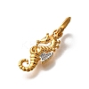 Brass Micro Pave Cubic Zirconia Pendants LS-KK-S517-01B-G-2