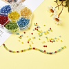 7 Colors Glass Round Seed Beads SEED-YW0001-24C-01-6