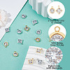 Unicraftale 16Pcs 4 Style 304 Stainless Steel Rhinestone Charms STAS-UN0055-94-5