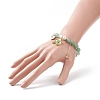 4Pcs 4 Style Round Natural Mixed Gemstone & Shell Pearl Beaded Stretch Bracelets Set BJEW-TA00191-5