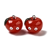 Cartoon Opaque Resin Fruit Pendants CRES-B018-05-1