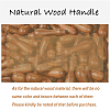 Brass Wax Seal Stamp with Handle AJEW-WH0184-0882-7