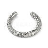 304 Stainless Steel Ring with Rhinestones RJEW-D083-08P-2