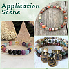 2 Strands Chakra Theme Natural Red Rainbow Jasper & Yellow Aventurine & Tiger Eye & Green Aventurine & Blue Spot Stone & Lapis Lazuli & Amethyst Beads Strands G-SP0001-23-5