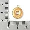304 Stainless Steel Initial Pendants STAS-S186-12O-G-3