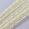 Electroplate Glass Beads Strands EGLA-D020-3x2mm-70-1