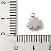 Anti-Tarnish 304 Stainless Steel Charms STAS-M075-13P-3