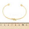 Ion Plating(IP) 304 Stainless Steel Knot Cuff Bangles for Women LS-BJEW-M233-04G-6