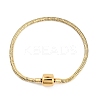304 Stainless Steel Snake Chain Bracelets for Women Men BJEW-M052-01G-1