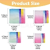 50Pcs 4 Style Two Tone Rectangle Plastic Zip Top Gift Bags OPP-FS0001-19A-1-4