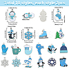 36Pcs 18 Styles Christmas Zinc Alloy Enamel Pendants FIND-SC0011-71-2