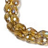 Transparent Electroplate Glass Beads Strands EGLA-N013-T4mm-B08-3