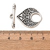 Brass Toggle Clasps KK-CJC6001-01A-AS-RS-5