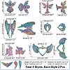 18Pcs 9 Style Rainbow Color Alloy Pendants FIND-FH0004-11-2