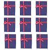 Rectangle Paper Jewelry Set Storage Boxes with Bowknot X1-CON-TAC0014-04B-3