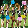 12Pcs 6 Styles Plastic Cheerleading Pom Poms Cheerleading Hand Flowers AJEW-CN0002-99-5