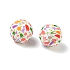 Floral Silicon Beads SL-CBAC986-03C-2