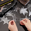 12 Sets Star Transparent Acrylic Commemorative Coin Display Easel Stands ODIS-FG0001-72-3