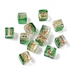 Baking Paint Handmade Gold Sand Lampwork Beads LAMP-P072-01B-06-1