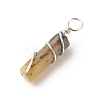 Natural Jade Pendants PALLOY-JF01575-06-4