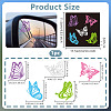 1Pc Waterproof PVC Electrostatic Stickers DIY-OC0013-20C-2