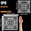 PET Hollow Out Drawing Painting Stencils DIY-WH0391-0926-2