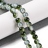 Transparent Crackle Baking Paint Glass Beads Strands DGLA-T003-01B-M-4