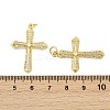 Brass Micro Pave Clear Cubic Zirconia Pendants KK-L235-01A-G-3
