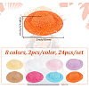 24Pcs 8 Colors Mini Handmade Cloth Doll Hat DIY-DR0001-63-2