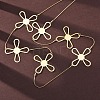 304 Stainless Steel Cross Link Chain Necklaces NJEW-R026-04G-2