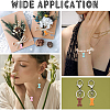 40Pcs 4 Colors Opaque Resin Pendants RESI-CJ0002-29-7