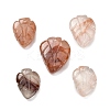 Natural Hematoid Quartz/Ferruginous Quartz Carved Pendants G-G300-01A-1
