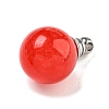 Natural Dyed White Jade Perfume Bottle Pendants G-K338-22P-12-2