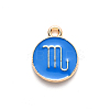 Alloy Enamel Pendants X-ENAM-S124-01A-02L-2