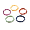 Imitation Gemstone Acrylic Curved Tube Beaded Stretch Bracelet BJEW-JB07962-1