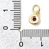 Brass Cubic Zirconia Charms KK-G554-02B-07-3