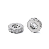 Brass Micro Pave Clear Cubic Zirconia Beads KK-Z059-01P-1
