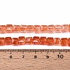 Crackle Transparent Glass Beads Strands GLAA-N062-6mm-10-4