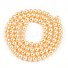 Baking Paint Pearlized Glass Pearl Bead Strands HY-N002-4mm-A09-3