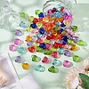 120Pcs 12 Colors Transparent Acrylic Beads TACR-AR0001-29-4