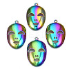 Rainbow Color Alloy Pendants PALLOY-N156-194-NR-1