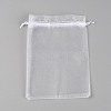 Rectangle Organza Gift Bags LS-OP-WH0012-06A-1